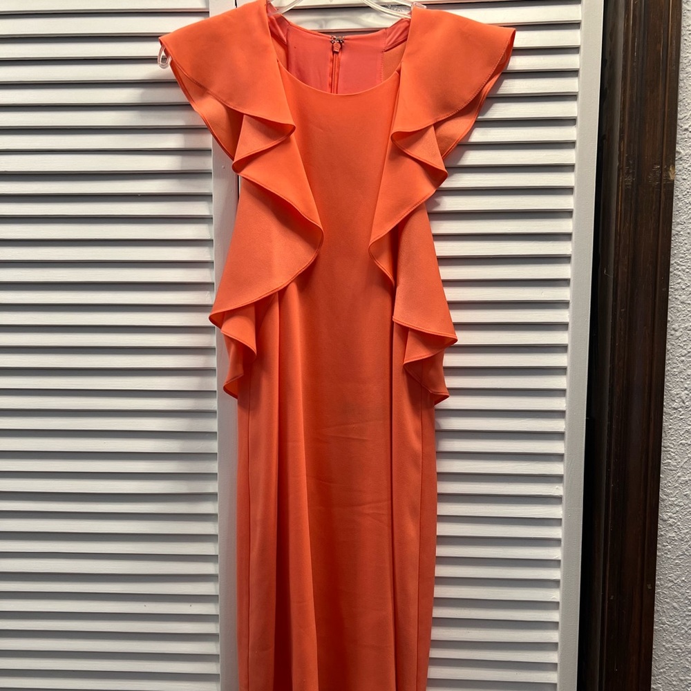 Coral Pink cocktail dress